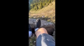 Satisfying cliffside rock and roll video captured in Kazakhstan