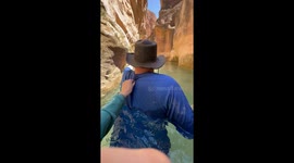 Confluence Quest: Hiker braves rapids for Havasupai hike in Arizona