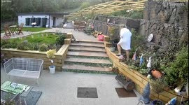 Gardener Goes Heels Up