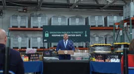 USA: Police Commissioner Edward Caban speaks during a press briefing by mayor Eric Adams on cannabis and public safety announcement