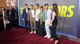 USA: Kevin Walsh, Matt Damon, Casey Affleck, Hong Chau, Doug Liman attend Apple Original Films 'The Instigators' premiere at Jazz at Lincoln Center in New York