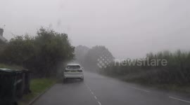 Thunderstorms break out across the UK bringing frequent lightning, straight line wind gust & severe flash flooding