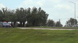 USA: VP Kamala Harris Arrives at Houston Airport after Sheila Jackson Lee's Funeral