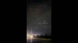 Mysterious glowing object hovering above city baffles locals in China