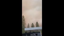 Video captures smoke from park fire in Shingletown, California