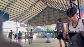 Volleyball player accidentally hits friend in San Juan, Pampanga