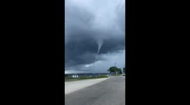 Waterspout spotted in South Oropouche, Trinidad and Tobago