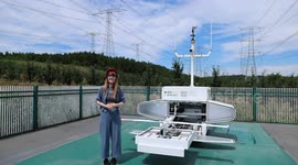 Belarusian student explores how drones inspect power lines in China's Anhui