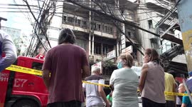 11 killed after fire hits building in Philippines' Manila