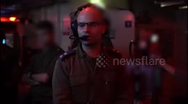 Israel: The INS Atzmaut Missile Ship, of the Sa'ar 6-Class Corvette Model, Carried Out a Successful Interception as Part of a Test Using a 'LRAD' Long-Range Interceptor