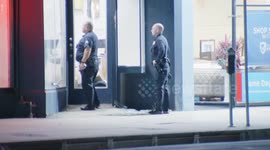 USA: Studio City Break In at Crossroads Clothing Store