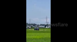 Japan: US Navy Helicopter Makes Emergency Landing In Kanagawa’s Rice Field 2