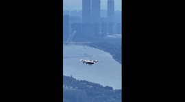 China-developed eVTOL aircraft completes cross-Yangtze River flight