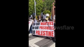 USA: LAOCIE community protest outside the zionist consulate