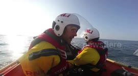 UK: RNLI Race to Save Injured Swimmer off Gullane Point