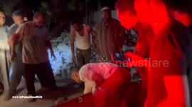 Palestine Red Crescent Society teams transported five injured individuals after an Israeli occupation attack targeted