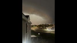 Sirens were heard going off in St. Cloud, MN due to a tornado warned storm that was sweeping across the area