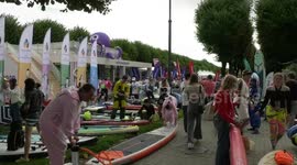 9th SUP-surfing festival held in St. Petersburg