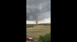 Rare supercell tornado spotted in El Toro, Castellón, Spain