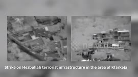 Lebanon: The IAF struck Hezbollah terror targets in the area of Kfarkela in southern Lebanon