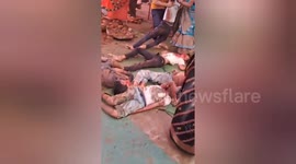 Nine children died and several others injured after a wall collapsed at a temple in Sagar, Madhya Pradesh