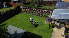 Grandad known for multi-coloured garden says this years is