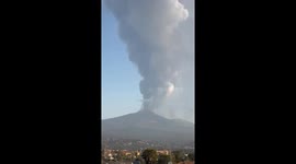 Mount Etna erupts, ash cloud reaches 20,000 feet