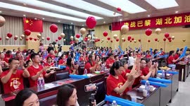 Family and friends gather to celebrate Zheng Qinwen's historic Olympic gold medal win