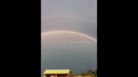 Double rainbow captured in Cañon City, Colorado