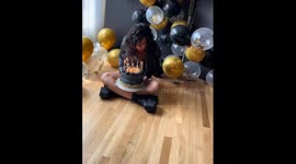 Hair catches fire during photoshoot in Oregon, USA