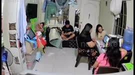 Video shows user falling off chair in San Jose del Monte City, Philippines