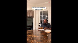 Dinner time fills with tension as woman's anger silently boils over