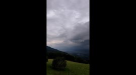 Watch this captivating footage of huge storm over southern Austria