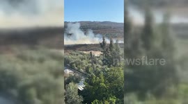 Palestine: Israeli Settlers burned a Palestinian Agriculture lands near Nablus