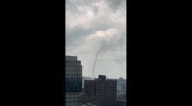 Tornado touching down in downtown Buffalo NY August 5th 2024.