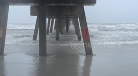 Tropical Storm in Coastal Duval, and Jacksonville Beach, USA