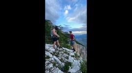 BASE Jumper Kicked Off Cliff