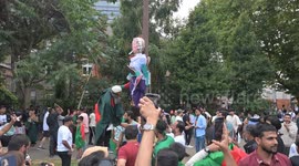 Bangladeshi’s celebrate overthrow of Bangladesh Sheikh Hasina Government, London, UK
