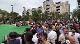 Bangladeshi’s celebrate overthrow of Bangladesh Sheikh Hasina Government, London, UK