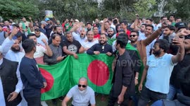 Bangladeshis in London celebrate PM Sheikh Hasina's resignation