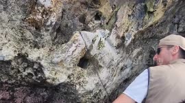 Exploring the ancient Blue Grotto in Capri, Italy