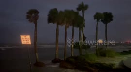 Hurricane Debby brings strong winds and storm surge to St. Petersburg, Florida