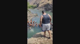 Cliff diving adventure captured in Jawhar, Maharashtra