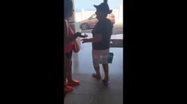 73-year-old mother bumps into glass wall, sparks laughter
