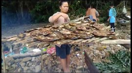 the way people from Sabah Malaysia preserve fish