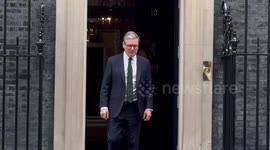 Keir Starmer welcomes Haitham bin Tariq to Downing Street amidst far right riots across the UK