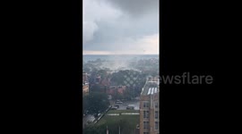 US: Tornado Touches Down In Buffalo, New York Causing Building Damage
