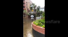 USA: Flooding In Charlotte, NC