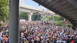 Protests topple Bangladesh government, drive PM into exile