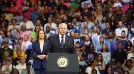 USA: Vice President Kamala Harris introduces running mate Governor Tim Walz